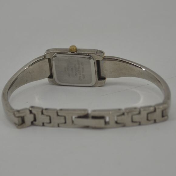 Vtg Anne Klein II White Face Silver Grandmacore Watch Analog - Picture 4 of 12